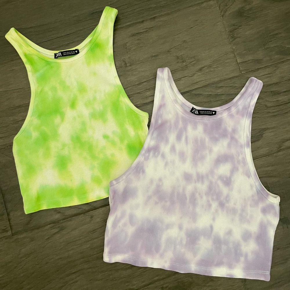2 Zara Crop Tank Tops